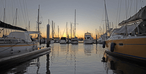 Marina with boats